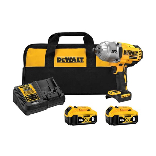 [BDD-DCF900P2-B3] LLAVE DE IMPACTO XR BRUSHLESS DEWALT DCF900P2-B3 + BATERÍAS