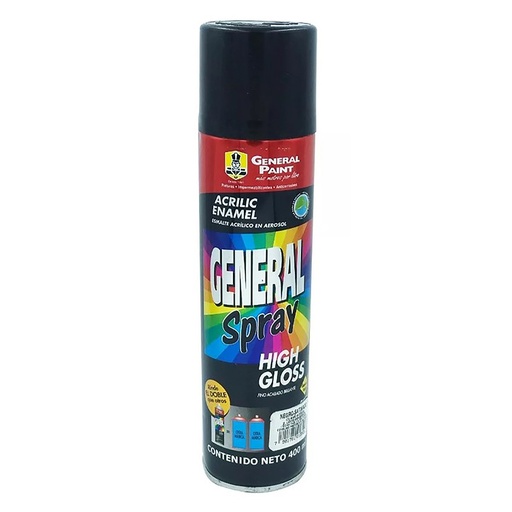 [G.P-A2316] PINTURA EN SPRAY (BOTE 400ml) NEGRO SATINADO