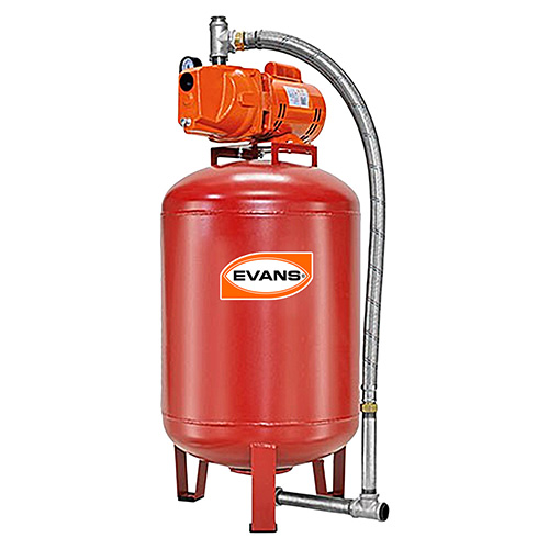 [EVA-EAJ075-130VE] EQUIPO HIDRONEUMATICO 3/4 HP TANQUE 130L VERTICAL BOMBA JET