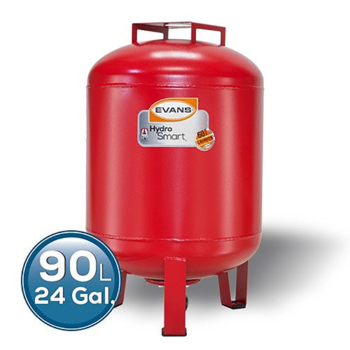 [EVA-EQTH-090VE] TANQUE HIDRONEUMATICO VERTICAL 90L MEMBRANA INTERCAMBIABLE