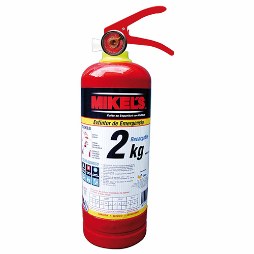 [MIK-EE-2] EXTINGUIDOR 2kg RECARGABLE TIPO ABC C/CINCHOS