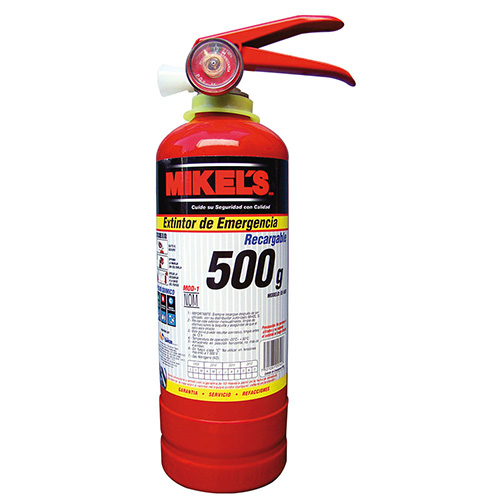 [MIK-EE-500] EXTINGUIDOR 1/2kg RECARGABLE TIPO ABC C/CINCHOS