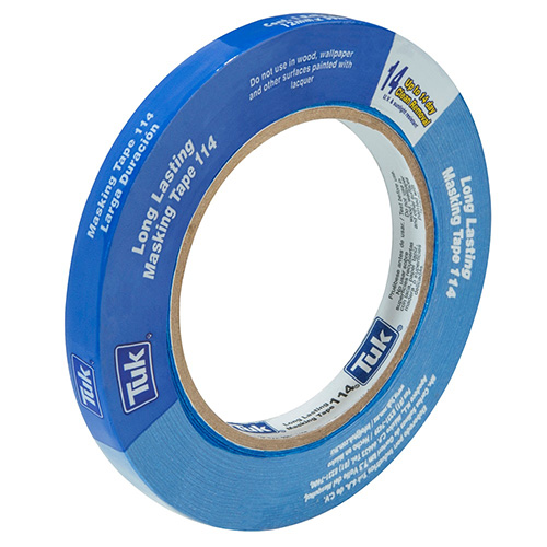 [TUK-114-11/2X50] CINTA MASKING TAPE 1 1/2 X 50m AZUL (ESPECIAL P/PINTORES Y ARQUITECTOS)