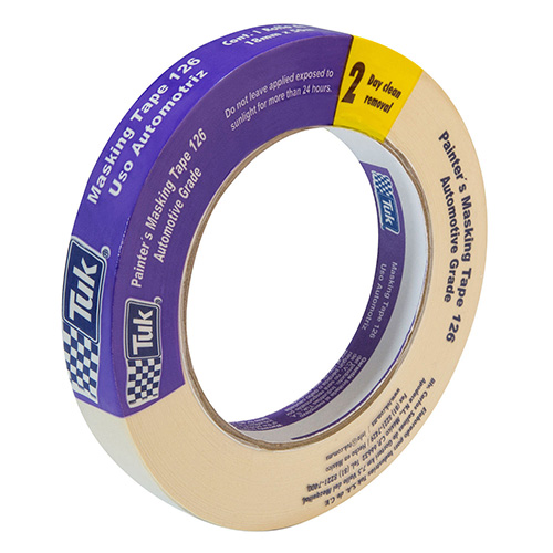 [TUK-102601] CINTA MASKING TAPE 1 X 50m (PREMIUM 126) P/USO AUTOMOTRIZ