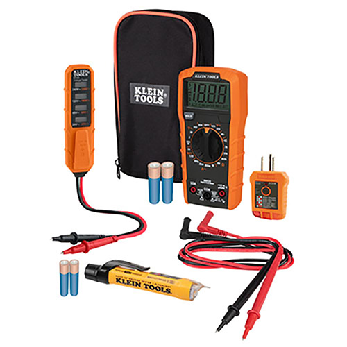 [KLE-MM320KIT] KIT DE PRUEBA ELECTRICA MULTIMETRO DIGITAL + NCVT-3P + ET45 + RT210