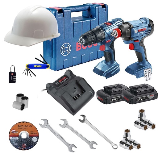 [BOI-06019G52G2+C01] COMBO TAL/ROT/DEST 1/2+LLAVE IMP 1/2 Y DEST. 1/4 18 V C/2 BAT Y CARG.+ESTUCHE+22 ACCS FERRETEROS c/VALOR DE $620.00 AL PUBLICO