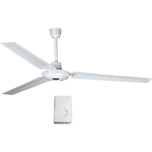 [AXO-V56-70W] VENTILADOR DE TECHO DE 56 PULG. CON CONTROL DE PARED DE 5 VEL. DE 70 WATTS COLOR BLANCO (VENTA MINIMA EMP. 3 PZAS)