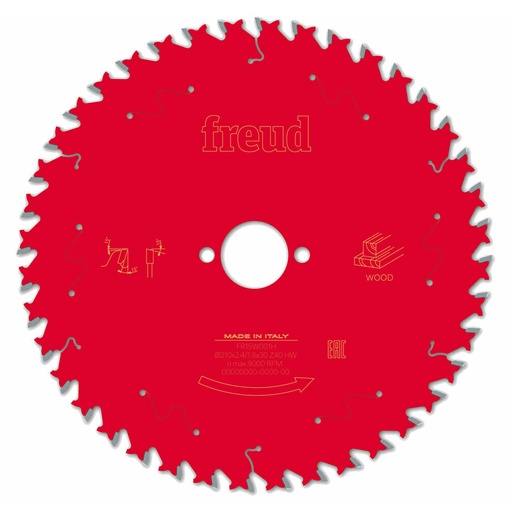 [BOA-F03FS09723] DISCO C/PASTILLAS DE CARBURO FREUD 8 1/4 X 40 DPP X 5/8 P/MADERA (MOD. DIABLO D0840X)