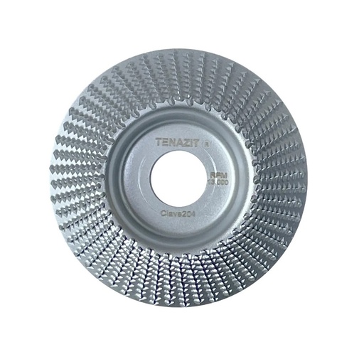 [AUS-204] DISCO PARA DESBASTE DE MADERA BISEL DE 4 X 7/8 (METALICO) P/MINIESMERILADORA
