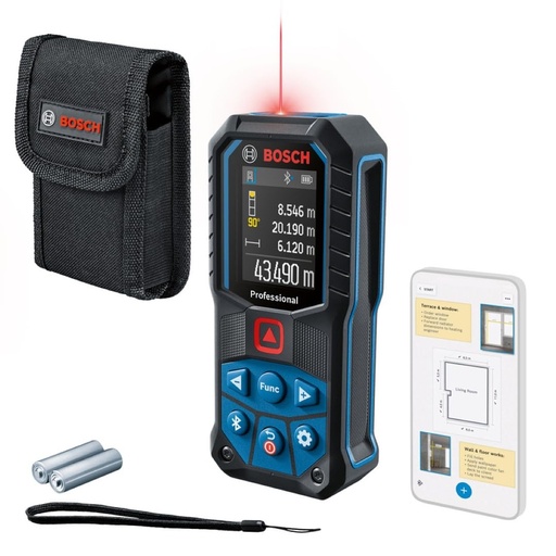 [BOI-0601072T00] DISTANCIOMETRO LASER 50 MTS P/MED. LINEAS, CUADRADO, VOL. C/BLUETOOTH P/TRANSF. DE DATOS GLM 50C