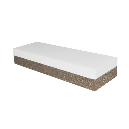 [AUS-387] LIMA COMBINADA 6" X 2" X 1" (45% BLANCO FINO Y 55% CAFÉ GRUESO) EASY CUT