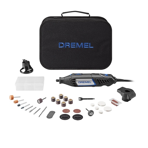 [DRE-F0134000FB] COMBO MULTIPRO DREMEL 4000 + 2 ADITAMENTOS + 32 ACCESORIOS C/BOLSA DE HERRAMIENTA (NUEVO MODELO)