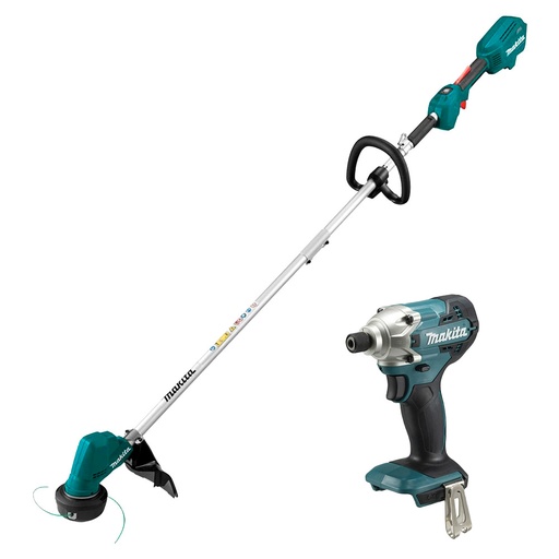 [MAK-DUR192LST+C02] COMBO DESBROZADORA INALAM. 18 V LXT S/CARBONES 1 BAT. 5 AMP+DESTORNILLADOR DE IMPACTO 18 V S/BAT Y S/CARG
