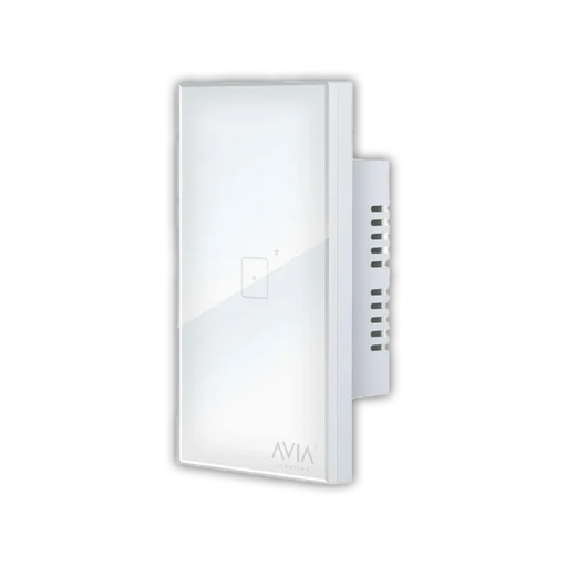 [AXO-SH1101] APAGADOR SMART WIFI DE 1 MODULO SISTEMA TOUCH PLACA DE CRISTAL BLANCO