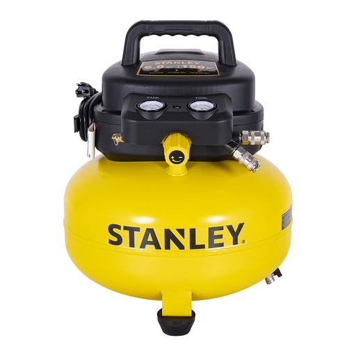 [STA-SXCMXA210601-B3] COMPRESOR DE AIRE 1 HP 6 GAL. 23 LTR 90-150 PSI CFM HASTA 3.7 TIPO HAMBURGUESA DE 120 V LIBRE DE ACEITE