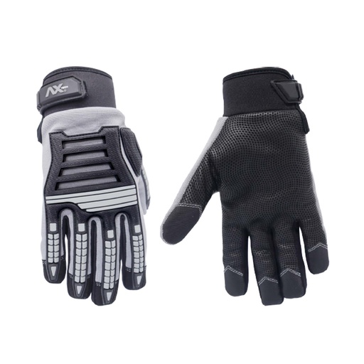 [AXT-GHI2002] GUANTE ANTI-IMPACTO DORSO DE SPANDEX CON PROTECTOR DE GOMA TPR