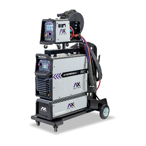 [AXT-SUPERMIG500LCD] SOLDADORA INVERSOR 500AMP MIG GAS/NO GAS,ELECTRODO,TIG MULTIFASE, MULTIV 220/440V 1 O 3-PH USO INDUSTRIAL