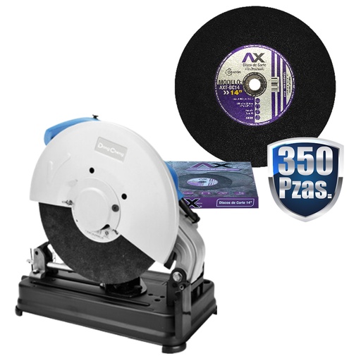 [AXT-DC14COM3] COMBO 35 CAJAS DE 10 DISCOS DE 14 PULG. CON CORTADORA DE METALES DONGCHENG DE 2,200 WATTS GRATIS