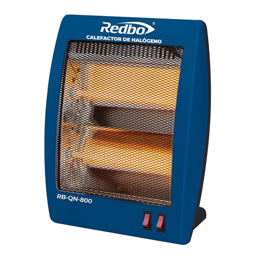 [RED-RB-QN-800W] CALEFACTOR DE HALOGENO POTENCIA 800 W 127V-60HZ OSCILACION LAT 3 NIV DE POTENCIA PROTEC VS SOBRECALENTAMIENTO
