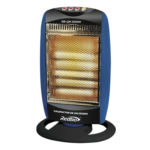 [RED-RB-QN-1200W] CALEFACTOR DE HALOGENO POTENCIA 1200W 127V-60HZ OSCILACION LAT 3 NIV DE POTENCIA PROTEC VS SOBRECALENTAMIENTO