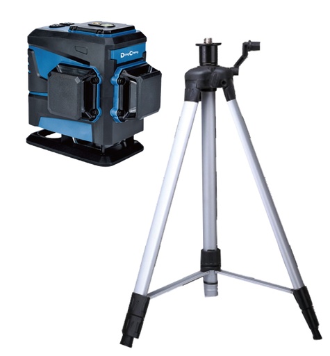 [DCH-DFF02-12LE+C01] COMBO NIVEL LASER HOR/VERT C/NIVELACION AUT. COLOR VERDE ALCANZE 10MT C/BAT RECARG DE 4V+TRIPIE UNIV 1.5M