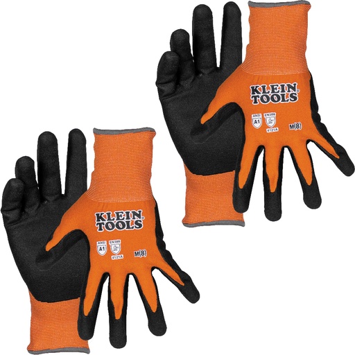 [KLE-60580] PAQUETE DE DOS PARES DE GUANTES ANTICORTE NIVEL 1 TALLA M