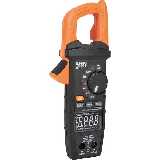 [KLE-CL810] MULTIMETRO DE GANCHO 600 ACA/CCTRMS NCVT CON LUZ