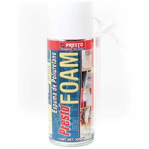 [PRE-1030] ESPUMA DE POLIURETANO PRESTO FOAM BOTE DE 300 ML.