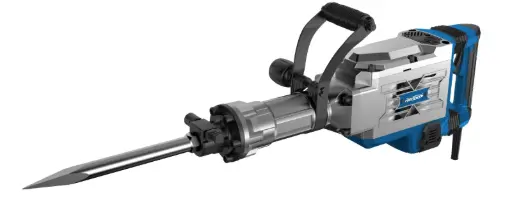 [RED-RB-JH-15KG] MARTILLO DEMOLEDOR ZANCO HEXAGONAL DE 15KG 2000W, 66J, CON ESTUCHE METALICO, 2 CINCELES, 2 BROCHA Y TUBO DE GRASA
