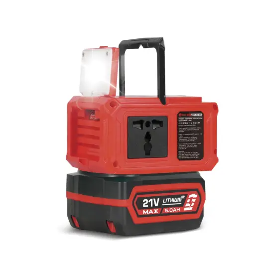 [EDO-ED-INV-21V-150] INVERSOR DE CORRIENTE PORTATIL / GENERADOR SALIDA USB-A Y USB-C 150 W CON BATERIA 5 AMP MAX Y CARGADOR 