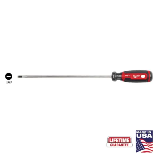 [MIA-MT214] 1/4 CABINET 10 CUSHION GRIP SCREWDRIVER (USA)