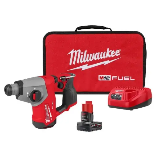 [MIL-2508-21XC] KIT DE ROTOMARTILLO SDS PLUS DE 5/8 M12 FUEL