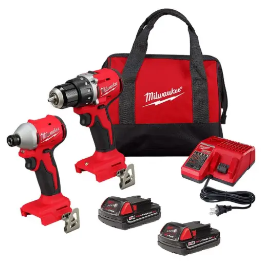 [MIL-3692-22CT] KIT DE COMBO DE 2 PIEZAS COMPACTO SIN ESCOBILLAS M18 DD/ID