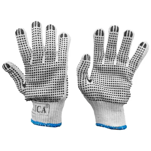 [LIC-GLPVC9] GUANTE JAPONÉS LICA CON PUNTOS PVC T-9