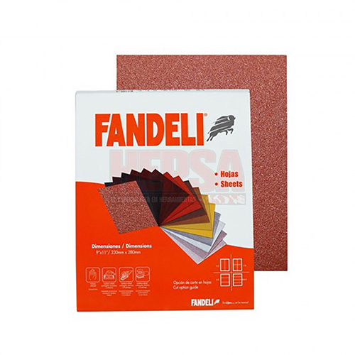 [FAN-00780] LIJA DE MADERA GRANO 150 (FAN-C081150) (PAQ. 50 PZAS.)