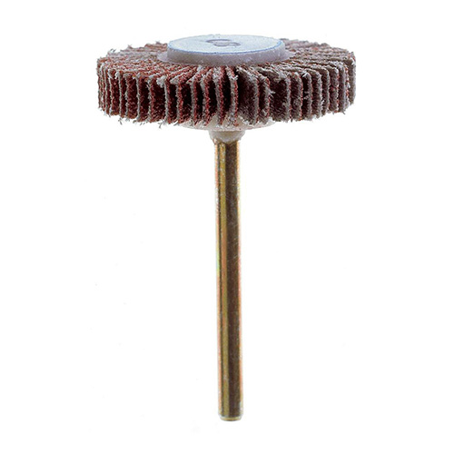 [DRE-2615000505] RUEDA FLAP 3/16 GRANO 120 C/VASTAGO 1/8 (DRE-505)
