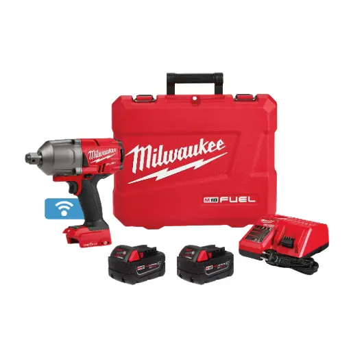 [MIL-2864-22R] LLAVE DE IMPACTO M18 FUEL 3/4 SISTEMA ONE KEY CON 2 BAT 5 AMP CARGADOR Y ESTUCHE