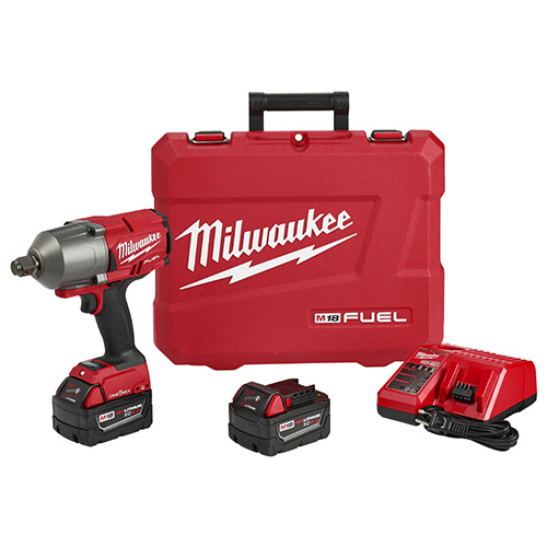 [MIL-2864-22R] LLAVE DE IMPACTO M18 FUEL 3/4 SISTEMA ONE KEY CON 2 BAT 5 AMP CARGADOR Y ESTUCHE