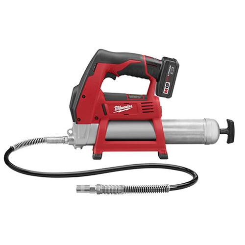 [MIL-2446-21XC] PISTOLA ENGRASADORA INALAMBRICA 12 V C/1 BAT. RED LITHIUM CARGADOR Y MALETA
