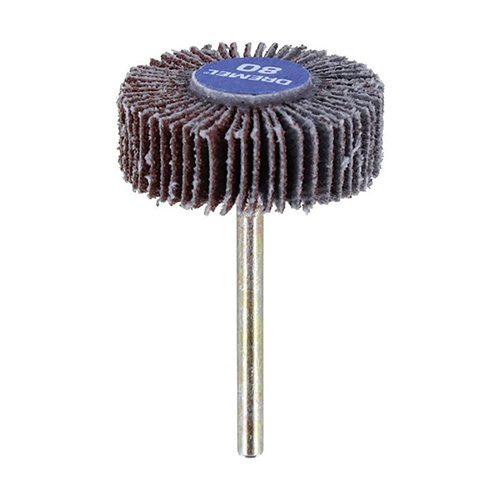 [DRE-2615000504] RUEDA FLAP 3/16 GRANO 80 C/VASTAGO 1/8 (DRE-504)