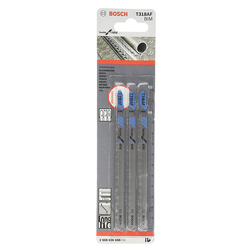 [BOA-2608636668] PAQUETE DE 3 SEGUETAS P/CALADORA CORTE DE METAL LARGA 106mm BOSCH TIPO T (BOA-T318AF)