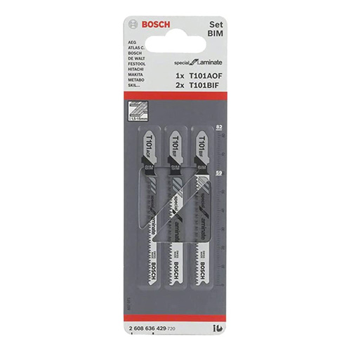 [BOA-2608636670] PAQUETE DE 3 SEGUETAS P/CALADORA MADERA CORTE RECTO BOSCH (BOA-T101BIF)