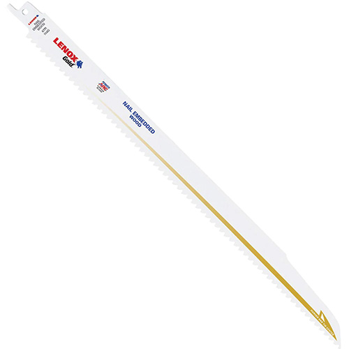 [LEN-21064-PAQ] SIERRA SABLE BIMETALICA GOLD/TITANIO 610G 6 X 10TPI (5 PZAS.)