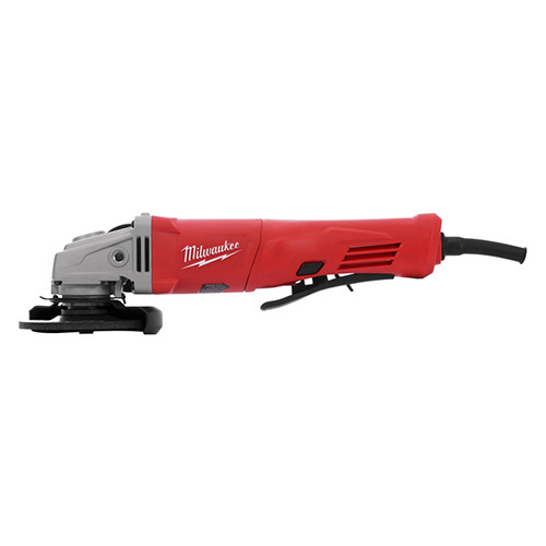 [MIL-6142-30] SUPER MINIESMERILADORA 4 1/2 11 AMP 1300 W C/SWITCH PALETA CUERPO ALARGADO