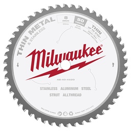 [MIA-48-40-4520] DISCO C/PASTILLA DE CARBURO DE 8 PULG. X 50 DIENTES P/6370-20 P/CORTE DE METAL