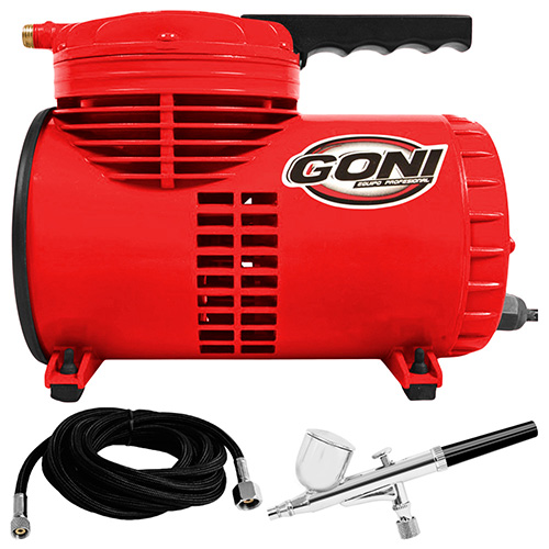 [GON-906] KIT DE AEROGRAFIA C/COMPRESOR DE DIAFRAGMA Y AEROGRAFO 309 Y MANGUERA 2M