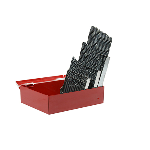 [URR-5129] JUEGO DE 29 BROCAS DE ACERO DE ALTA VELOCIDAD NEGRAS USO INDUSTRIAL 1/16-1/2