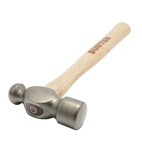 [SUR-12S] MARTILLO PULIDO DE BOLA C/MANGO DE MADERA DE 13 12 OZ