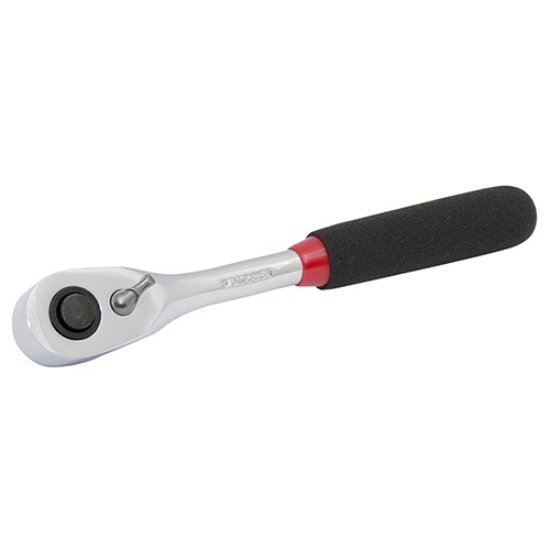 [URR-5249H] MATRACA REVERSIBLE CABEZA DE PERA 24 DIENTES 3/8 X 7 MANGO RUBBER GRIP