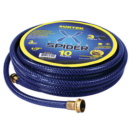 [SUR-M12S20] MANGUERA P/JARDIN SPIDER REFORZADA C/CONECTOR METALICO 1/2 X 20M